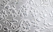 LL floral white/silver matt